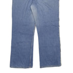 LEVI'S 602 Womens Jeans Blue Regular Straight Denim Medium W38 L30 Embroidered