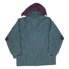 COLUMBIA Mens Green & Purple Outdoor Jacket L Polyester Lightweight Zip