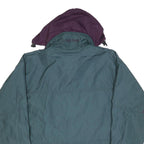 COLUMBIA Mens Green & Purple Outdoor Jacket L Polyester Lightweight Zip