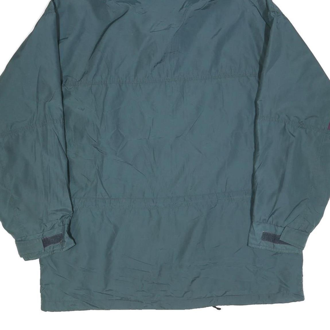 COLUMBIA Mens Green & Purple Outdoor Jacket L Polyester Lightweight Zip