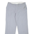 CREATION EXCLUSIVE Mens Cotton Blend Light Grey Regular Fit Straight Leg