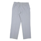 CREATION EXCLUSIVE Mens Cotton Blend Light Grey Regular Fit Straight Leg