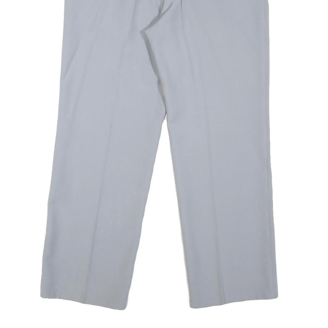 CREATION EXCLUSIVE Mens Cotton Blend Light Grey Regular Fit Straight Leg