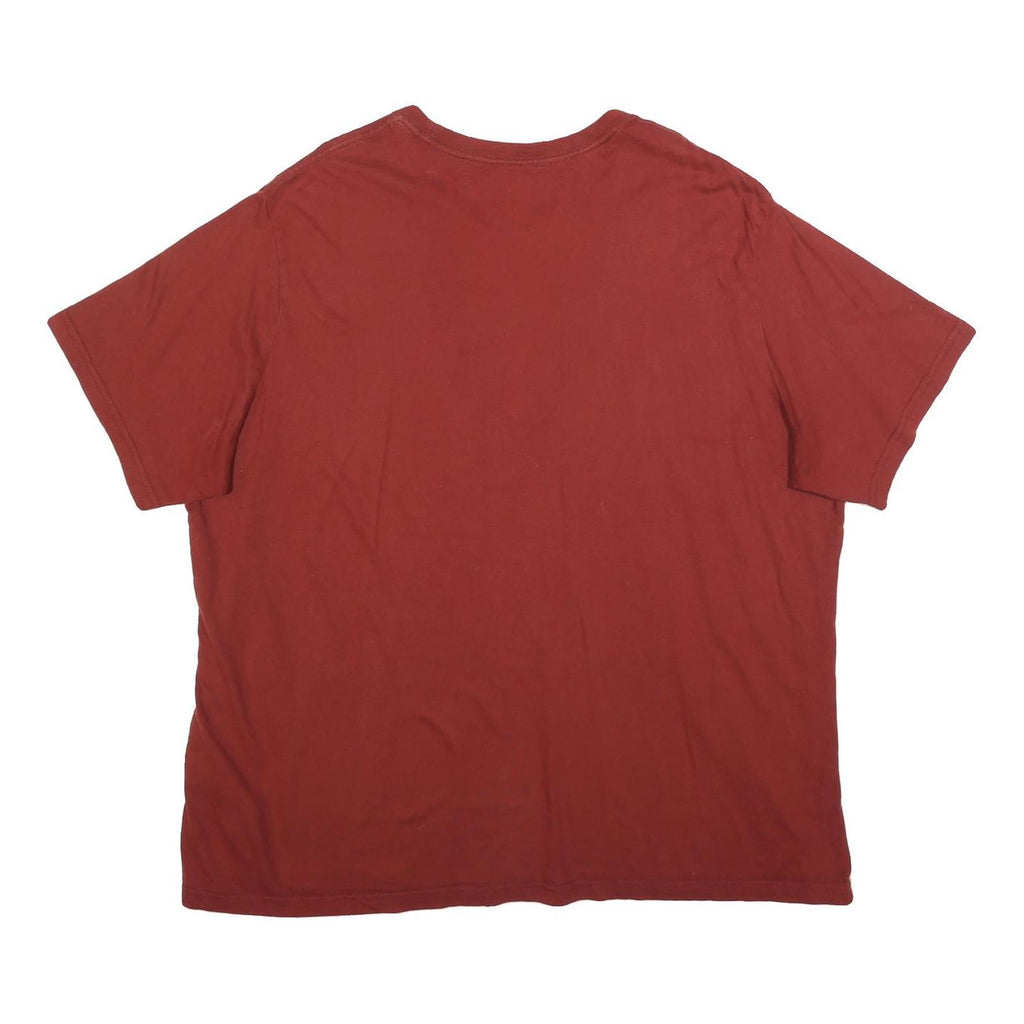 LEVI'S Mens Red Crew Neck 2XL Short Sleeve Cotton Blend T-Shirt Casual