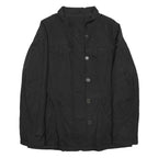 WOOLRICH Womens Black Jacket L Nylon Plain Zip Casual Smart Lightweight