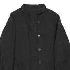 WOOLRICH Womens Black Jacket L Nylon Plain Zip Casual Smart Lightweight