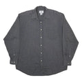 ARMANI EXCHANGE Womens Grey Cotton Blend Shirt M Casual Long Sleeve Button Shirt