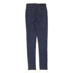 LEVI'S 721 Womens Jeans Blue Slim Skinny Denim W25 L29 Stretch Mid Rise Zip