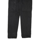 WRANGLER Mens Jeans Black Regular Straight Denim W38 L33 Zip Closure