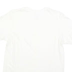 CALVIN KLEIN Mens White Plain T-Shirt M Short Sleeve Crew Neck Minimal Logo