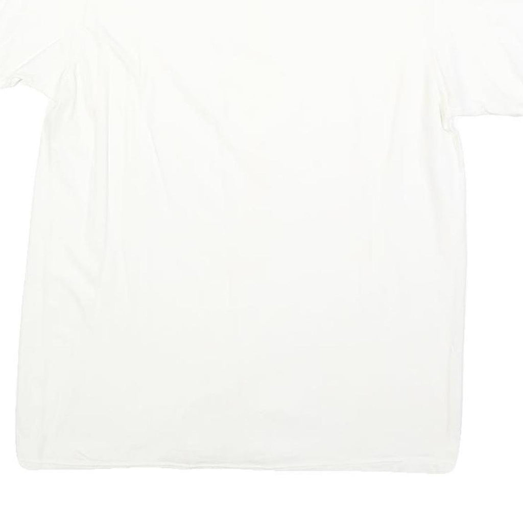 CALVIN KLEIN Mens White Plain T-Shirt M Short Sleeve Crew Neck Minimal Logo