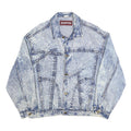 ZANTOS Womens Blue Denim Jacket L Cotton Classic Button Closure Casual Outerwear
