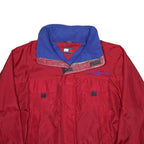 TOMMY HILFIGER Mens Red Nylon Bomber XL Jacket Plain Zip Casual Sports