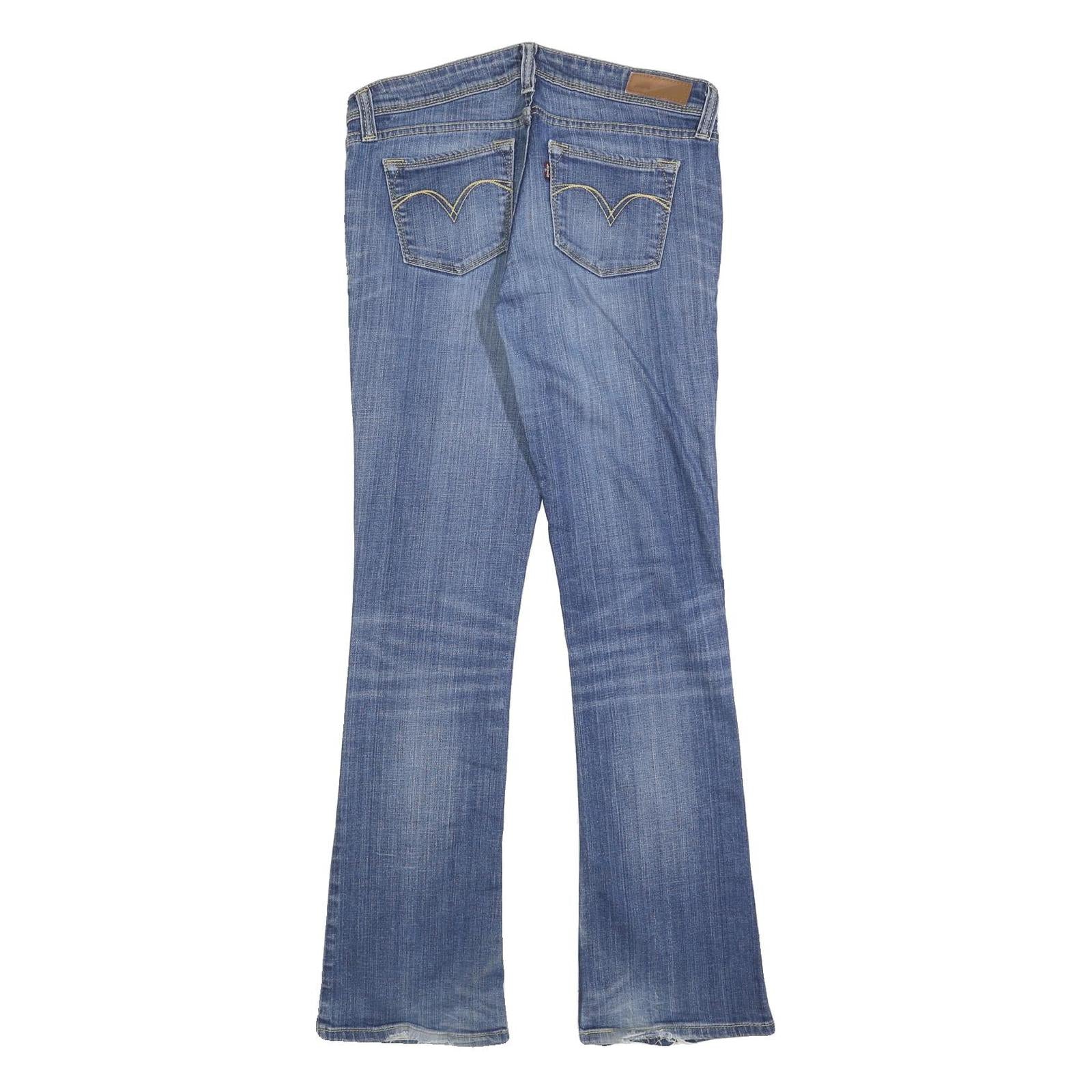 LEVI'S Womens Slim Blue Jeans Denim Light W28 L32 Stylish Casual Zip