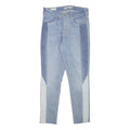 LEVI'S Womens Jeans Blue Slim Skinny Denim Light W24 L26 Patchwork Zip