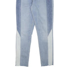 LEVI'S Womens Jeans Blue Slim Skinny Denim Light W24 L26 Patchwork Zip