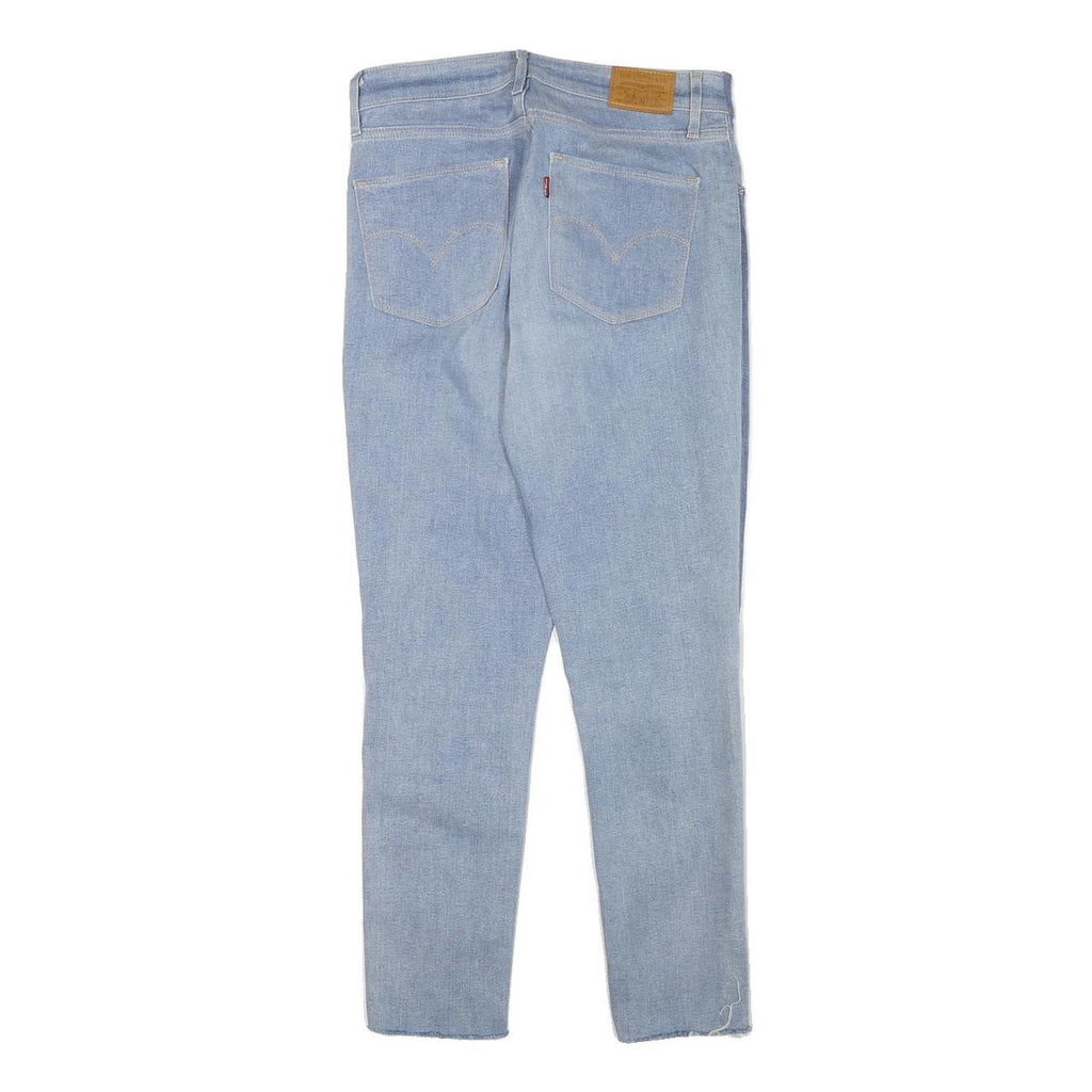 LEVI'S Womens Jeans Blue Slim Skinny Denim Light W24 L26 Patchwork Zip