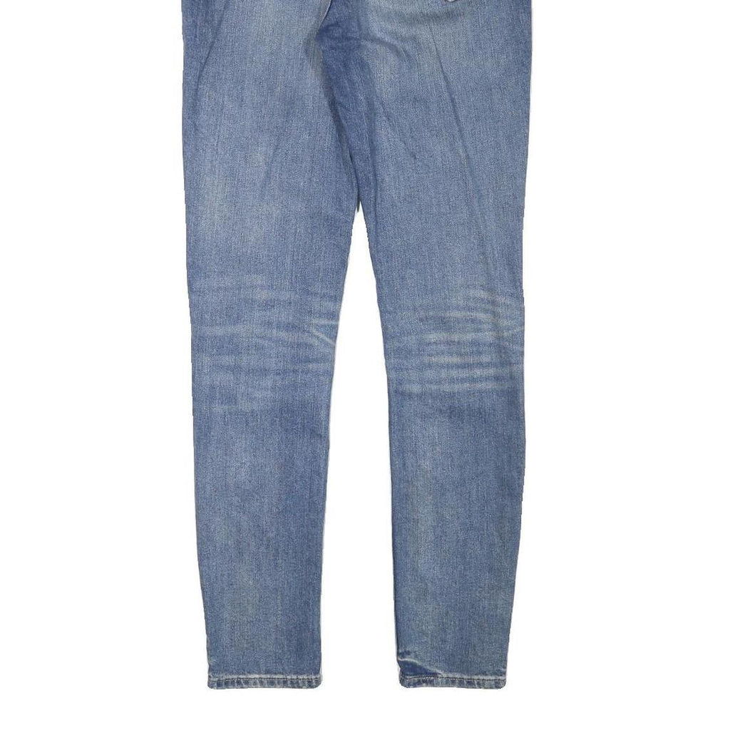 LEVI'S Womens Blue Slim Skinny Denim Jeans W27 L30 Patchwork Cotton Blend Zip