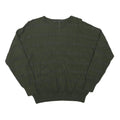 GUESS Womens Green Plain Jumper Crew Neck Basic Knit M Lightweight Stylish