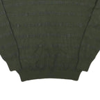 GUESS Womens Green Plain Jumper Crew Neck Basic Knit M Lightweight Stylish