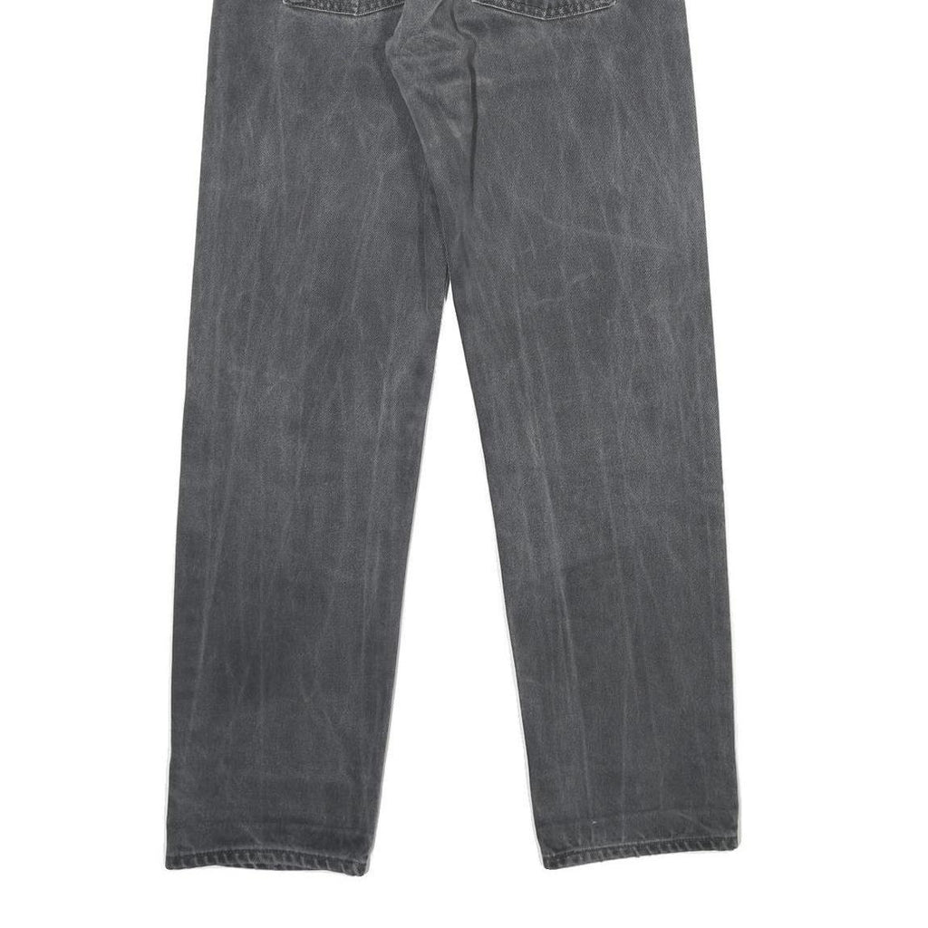 LEVI'S 517 02 Womens Jeans Black Slim Straight Denim Raw W28 L32 Stylish Fit