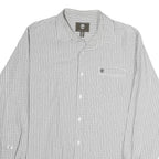 TIMBERLAND Mens Grey & White Regular Fit Cotton Blend Check Shirt XL Button Down