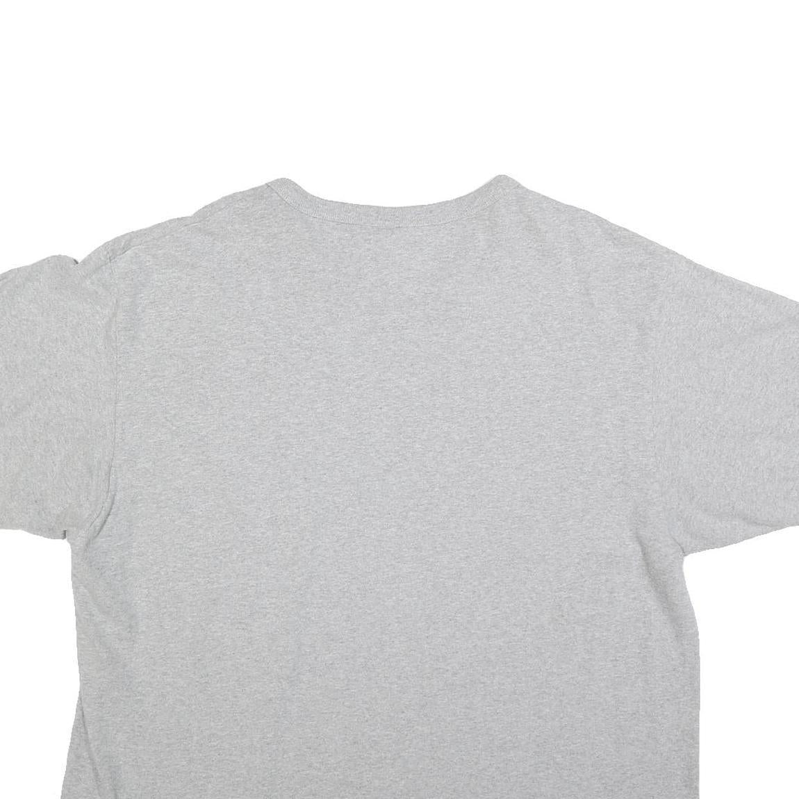 CHAMPION Mens Grey Crew Neck Short Sleeve T-Shirt 2XL Cotton Blend Classic Fit