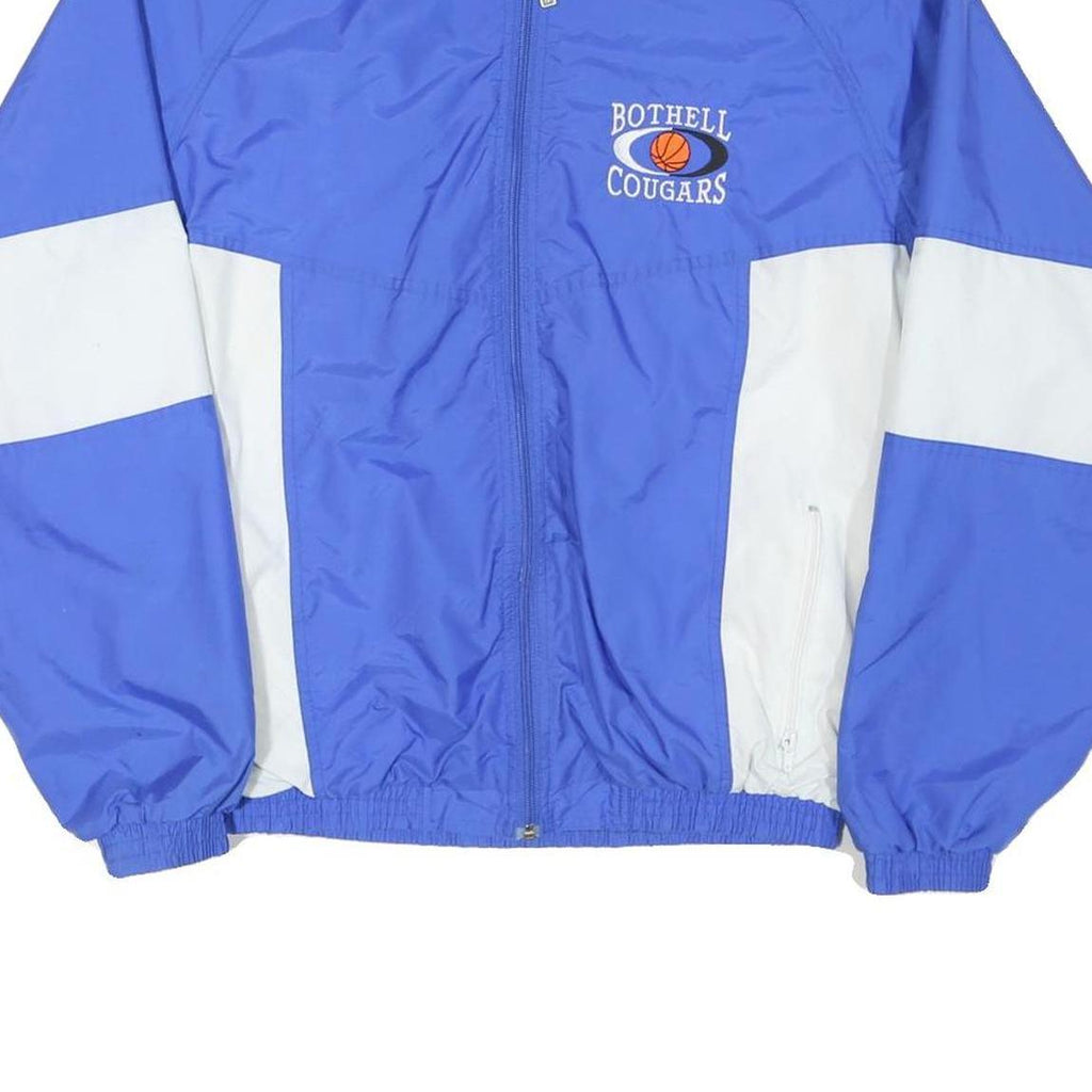 HOLLOWAY Mens Blue & White Track Jacket M Nylon Zip Sportswear Casual Light