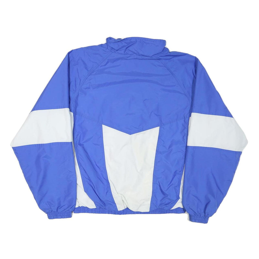 HOLLOWAY Mens Blue & White Track Jacket M Nylon Zip Sportswear Casual Light
