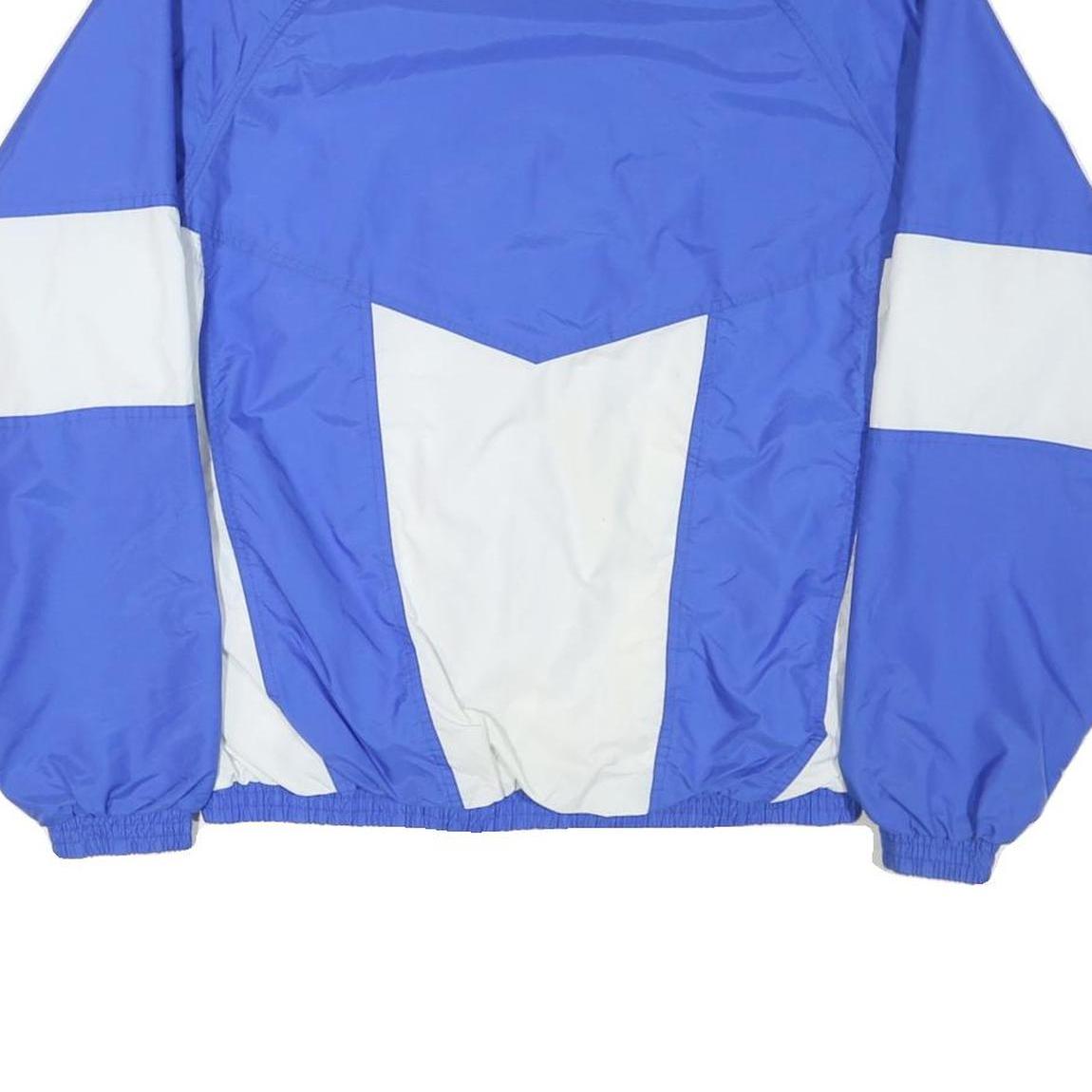 HOLLOWAY Mens Blue & White Track Jacket M Nylon Zip Sportswear Casual Light