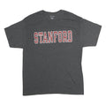 CHAMPION Mens Grey Stanford Graphic T-Shirt L Short Sleeve Crew Neck Cotton