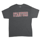CHAMPION Mens Grey Stanford Graphic T-Shirt L Short Sleeve Crew Neck Cotton