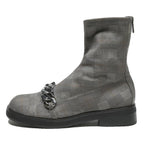 CHARLES & KEITH Womens Ankle Boots Grey Check Synthetic UK 6 Fashion Chain