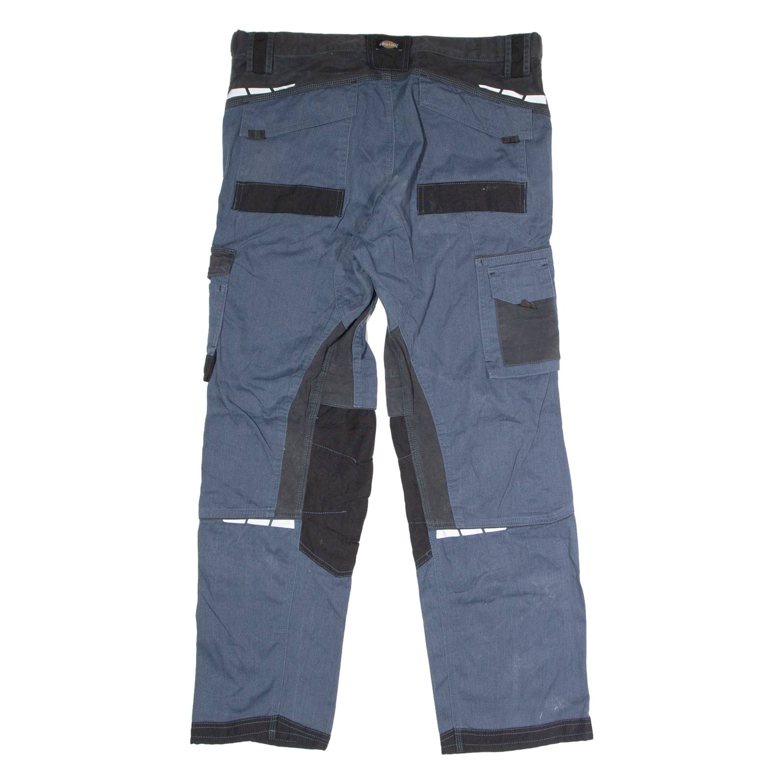 DICKIES Workwear Mens Twill Trousers Blue Regular Straight W38 L32