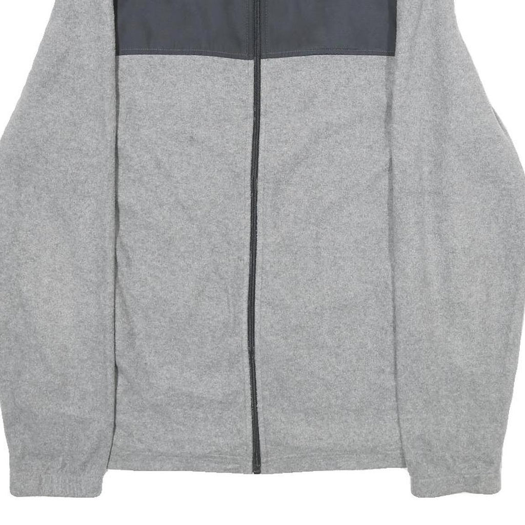 STARTER Mens Grey & Black Polyester Zip Jacket M Casual Track Sportswear