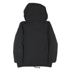 ZARA WOMAN Womens Black Hooded Jacket S Polyester Blend Zip Plain Casual