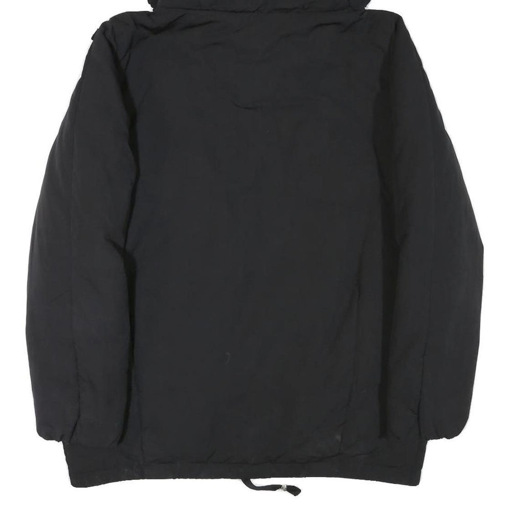 ZARA WOMAN Womens Black Hooded Jacket S Polyester Blend Zip Plain Casual