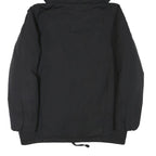 ZARA WOMAN Womens Black Hooded Jacket S Polyester Blend Zip Plain Casual