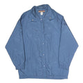 TUDOR COURT Womens Blue Coach Jacket M Polyester Blend Woven Plain Button