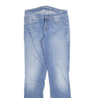 CALVIN KLEIN JEANS Womens Slim Fit Blue Denim Slim Straight Jeans W27 L32