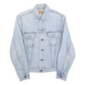 LEVI'S Womens Blue Denim Jacket M Cotton Button Closure Classic Fit Casual