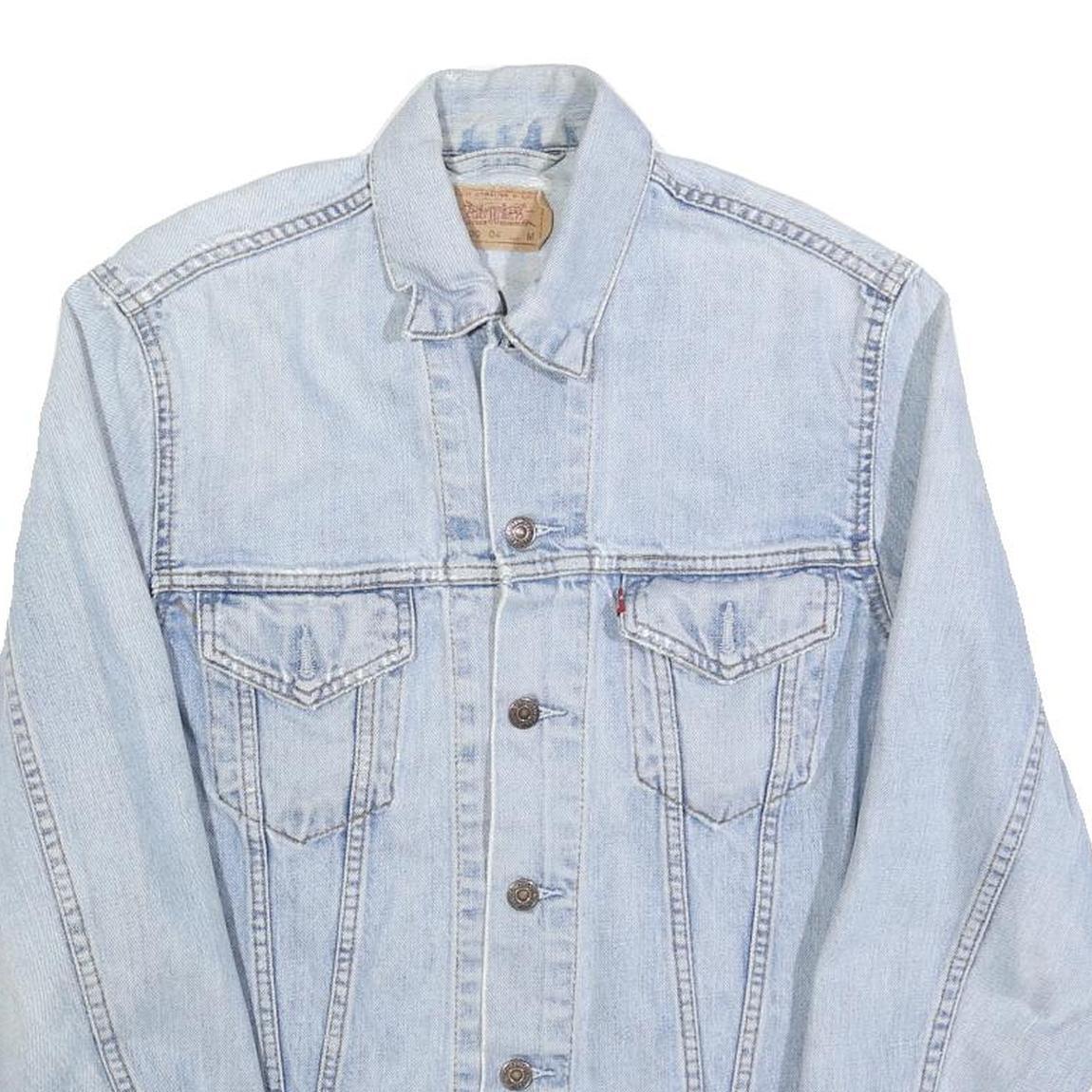 LEVI'S Womens Blue Denim Jacket M Cotton Button Closure Classic Fit Casual