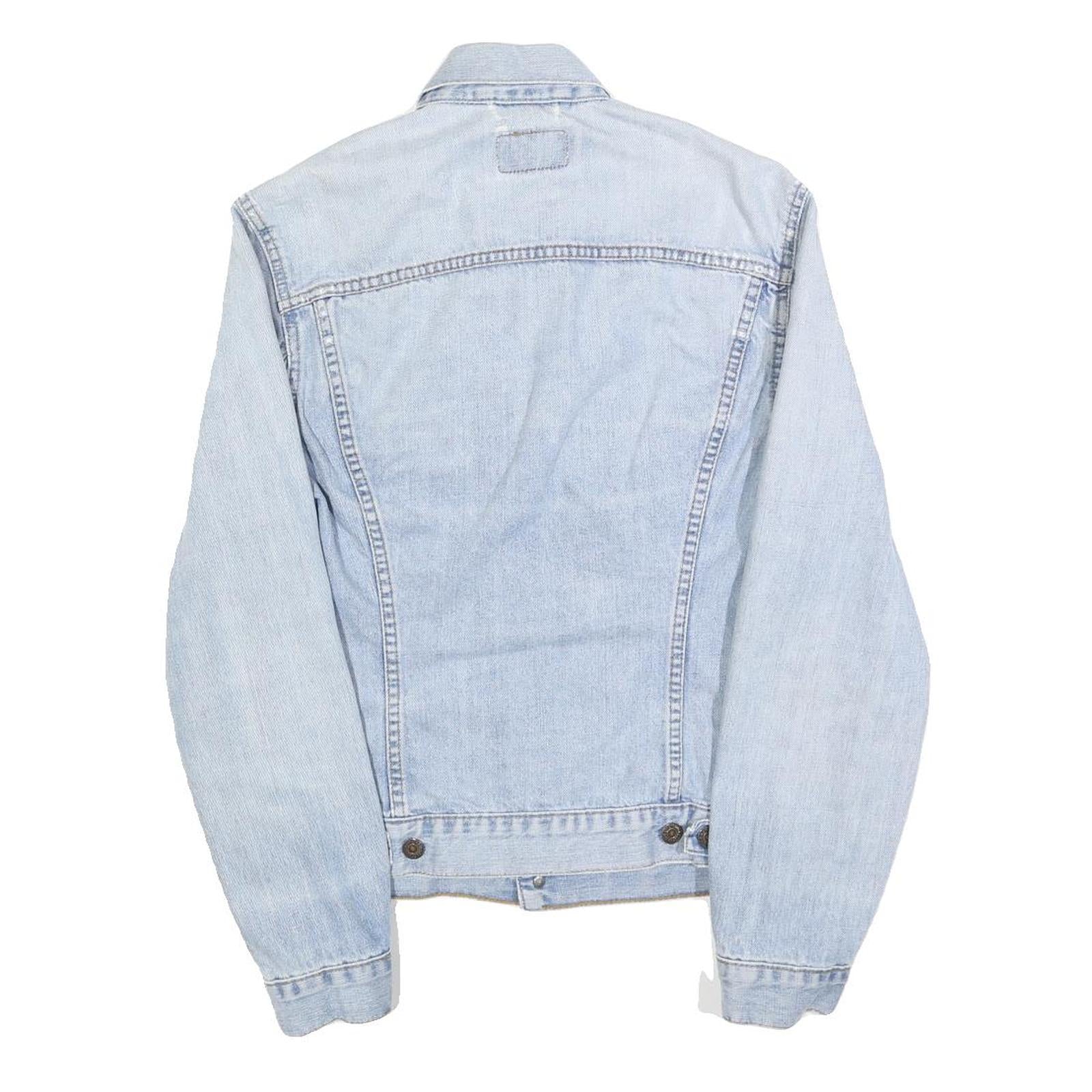 LEVI'S Womens Blue Denim Jacket M Cotton Button Closure Classic Fit Casual