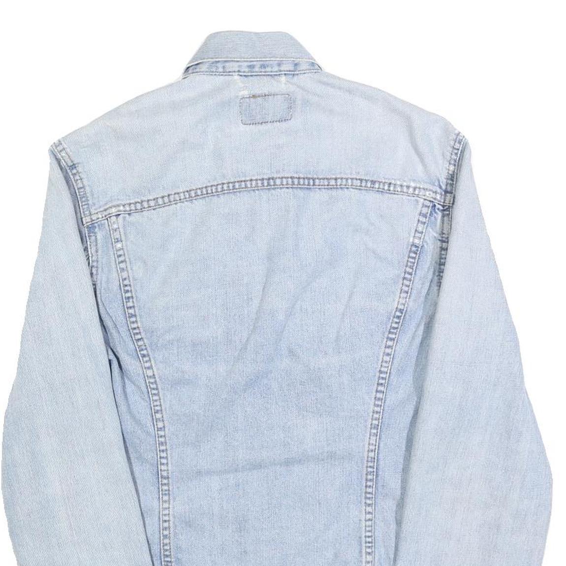 LEVI'S Womens Blue Denim Jacket M Cotton Button Closure Classic Fit Casual