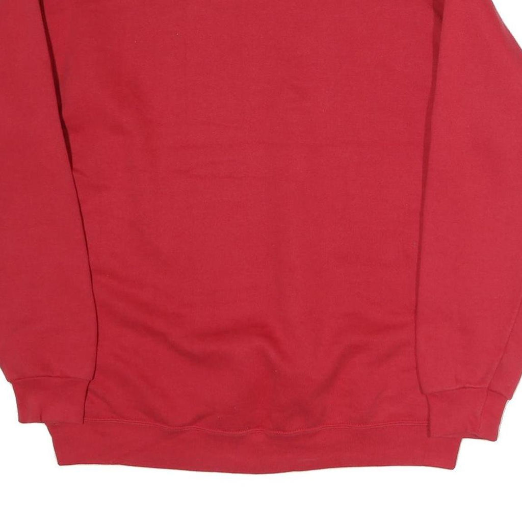 LEE Mens Red Kennard Paw Print Crew Neck XL Sweatshirt Casual Cotton Pullover