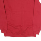 LEE Mens Red Kennard Paw Print Crew Neck XL Sweatshirt Casual Cotton Pullover