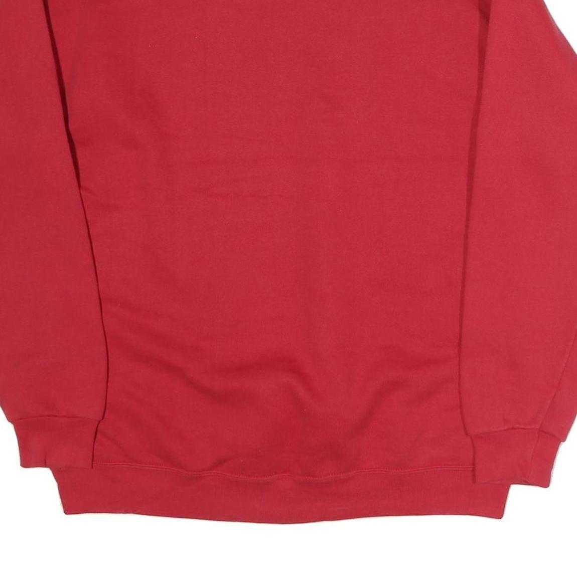 LEE Mens Red Kennard Paw Print Crew Neck XL Sweatshirt Casual Cotton Pullover