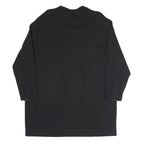 NIKE Womens Black Day Cotton Blend T-Shirt Dress Long Sleeve L Casual Sportswear