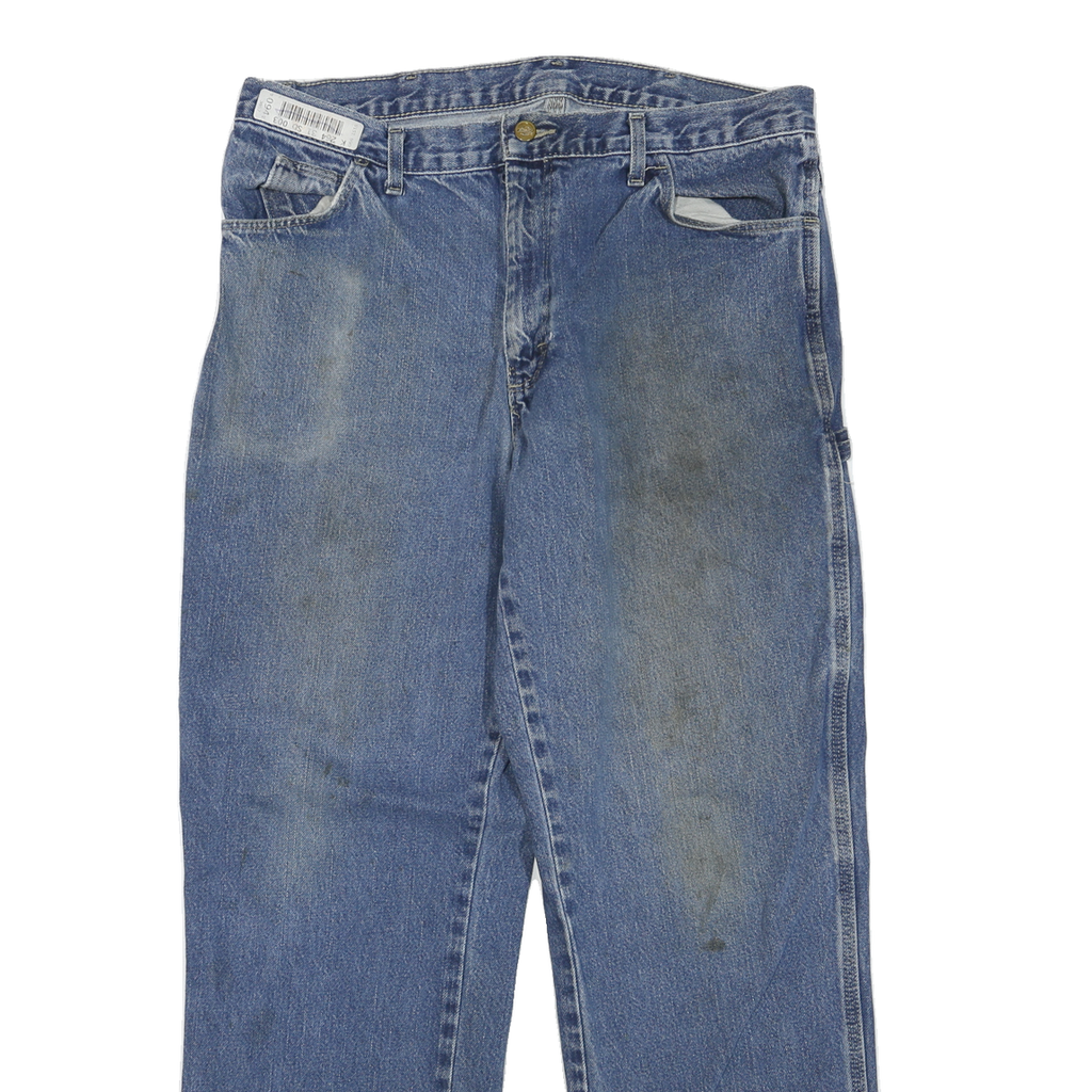 DICKIES Mens Regular Fit Blue Denim Jeans W34 L30 Cotton Blend Casual Workwear