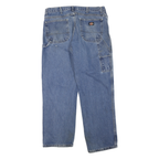 DICKIES Mens Regular Fit Blue Denim Jeans W34 L30 Cotton Blend Casual Workwear